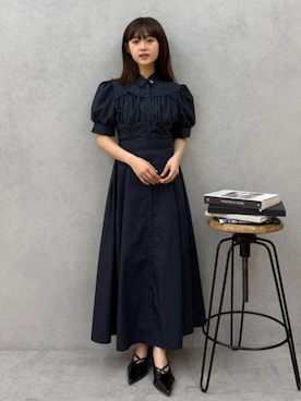 「アイテム（シャツワンピース）」を使った、FUUKAさん（レディース・148cm）の夏コーディネート