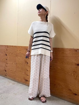 「柄物」｜emi0617さん（レディース・162cm）の夏コーディネート