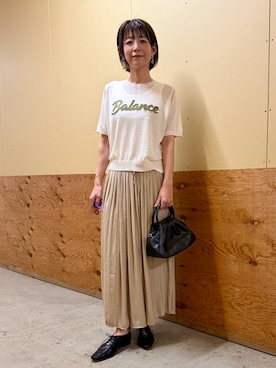 「ITEMS URBANRESEARCH（アイテムズ アーバンリサーチ）のアイテム（ニット/セーター）」を使った、emi0617さん（レディース・163cm）の春コーディネート