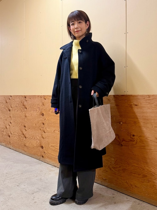 セール】尾州ウールスタンドカラーコート（その他アウター）｜ITEMS