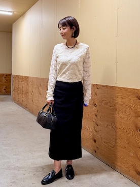 「RODE SKO（ロデスコ）のアイテム（シューズ）」を使った、えみさん（レディース・163cm）の秋コーディネート
