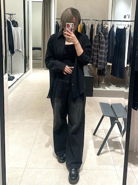 「Lui's（ルイス）のアイテム（シャツ/ブラウス）」を使った、mana.さん（レディース・160cm）の秋コーディネート