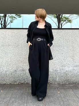 「Lui's（ルイス）のアイテム（シャツ/ブラウス）」を使った、mana.さん（レディース・160cm）の秋コーディネート