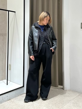 Lui's（ルイス）の「オリジナルファブリックウール混 バルーンパンツ