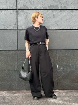「アイテム（スラックス）」を使った、ishidamanaさん（骨格ストレート・レディース・160cm）の夏コーディネート