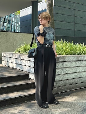 トップス Lui's HARD BLEACH SWEAT Lui's(ルイス) HARD BLEACH SWEAT ブラック トップス