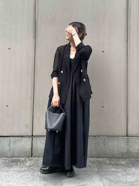 「Lui's（ルイス）のアイテム（ジャケット/アウター）」を使った、mana.さん（レディース・160cm）の春コーディネート