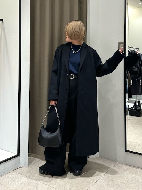 Lui's 黒 チェスターコート Lui's 「Lui's」 チェスターコート FREE ブラック メンズ : ZOZOTOWN