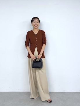 「LOUNGEDRESS（ラウンジドレス）のアイテム」を使った、河原実以子さん（骨格ウェーブ・レディース・162cm）の夏コーディネート