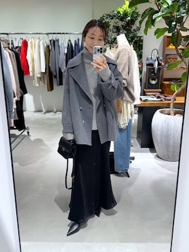 河原実以子さん（レディース・162cm）の秋コーディネート