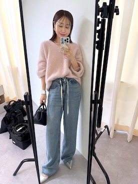 「LOUNGEDRESS（ラウンジドレス）のアイテム」を使った、河原実以子さん（骨格ウェーブ・レディース・162cm）の夏コーディネート