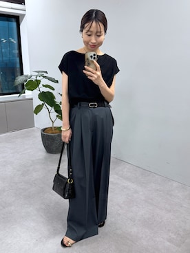 「LOUNGEDRESS（ラウンジドレス）のアイテム」を使った、河原実以子さん（骨格ウェーブ・レディース・162cm）の夏コーディネート