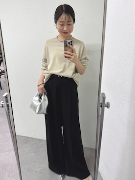 「LOUNGEDRESS（ラウンジドレス）のアイテム」を使った、河原実以子さん（骨格ウェーブ・レディース・162cm）の夏コーディネート