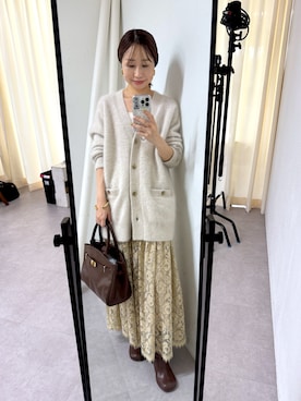 「LOUNGEDRESS（ラウンジドレス）のアイテム」を使った、河原実以子さん（骨格ウェーブ・レディース・162cm）の夏コーディネート