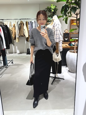 河原実以子さん（レディース・162cm）の秋コーディネート