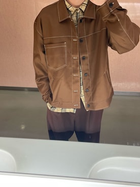 「TIMELY WARNING（タイムリーワーニング）のアイテム（ジャケット/アウター）」を使った、ゆーさん（メンズ・173cm）の秋コーディネート