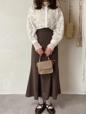 「ごきげんウィーク」｜「アイテム（その他トップス）」を使った、nun‎；눈さん（レディース・159cm）の春コーディネート