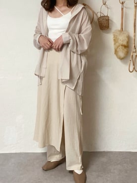 「ごきげんウィーク」｜「アイテム（キャミソール）」を使った、nun‎；눈さん（レディース・159cm）の春コーディネート