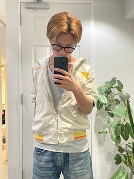 「アイテム（その他アウター）」を使った、れいやさん（メンズ・165cm）の夏コーディネート