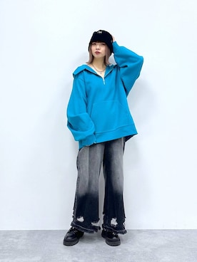 「PBLIM（ページボーイリム）のアイテム（アクセサリー）」を使った、まいてぃさん（レディース・158cm）の秋コーディネート