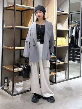 「PAGEBOY（ページボーイ）のアイテム（ジャケット/アウター）」を使った、まいてぃさん（レディース・158cm）の春コーディネート