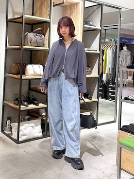 「PAGEBOY（ページボーイ）のアイテム（ジャケット/アウター）」を使った、まいてぃさん（レディース・158cm）の春コーディネート