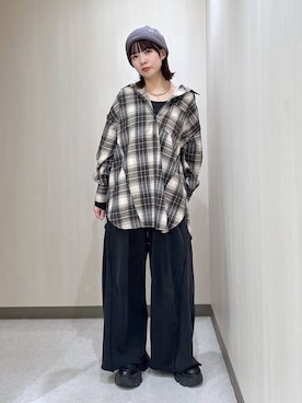 「アイテム（スウェットパンツ）」を使った、まいてぃさん（レディース・158cm・20代）の秋コーディネート