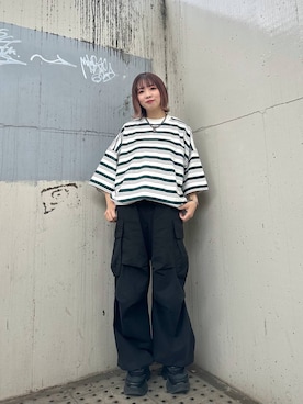 「JEANASIS（ジーナシス）のランダムアウトソールスニーカー/968688（スニーカー）」を使った、まいてぃさん（レディース・158cm）の春コーディネート