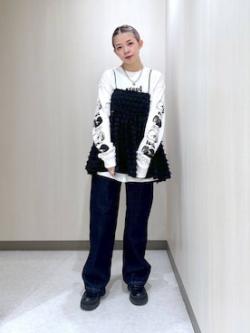 「PBLIM（ページボーイリム）のアイテム（アクセサリー）」を使った、まいてぃさん（レディース・158cm）の秋コーディネート