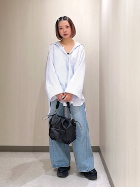 「JEANASIS（ジーナシス）のランダムアウトソールスニーカー/968688（スニーカー）」を使った、まいてぃさん（レディース・158cm）の春コーディネート