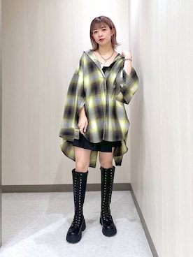 「PBLIM（ページボーイリム）のアイテム（アクセサリー）」を使った、まいてぃさん（レディース・158cm）の秋コーディネート