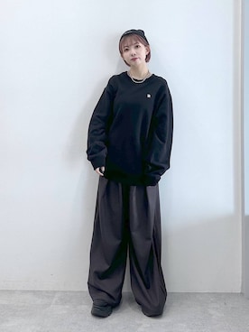 「アイテム（スウェット）」を使った、まいてぃさん（レディース・158cm・20代）の夏コーディネート
