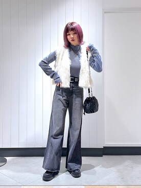 「PBLIM（ページボーイリム）のアイテム（アクセサリー）」を使った、まいてぃさん（レディース・158cm）の秋コーディネート