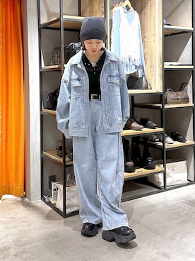 「PAGEBOY（ページボーイ）のアイテム（ブルゾン）」を使った、まいてぃさん（レディース・158cm）の春コーディネート