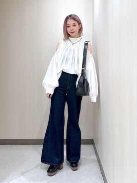 「PBLIM（ページボーイリム）のアイテム（アクセサリー）」を使った、まいてぃさん（レディース・158cm）の秋コーディネート