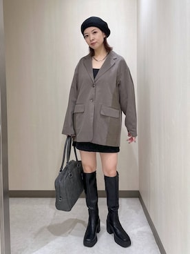 「アイテム（ハンチング/ベレー帽）」を使った、まいてぃさん（レディース・158cm・20代）の秋コーディネート