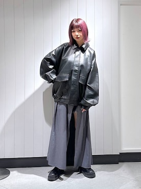 「PBLIM（ページボーイリム）のアイテム（アクセサリー）」を使った、まいてぃさん（レディース・158cm）の秋コーディネート