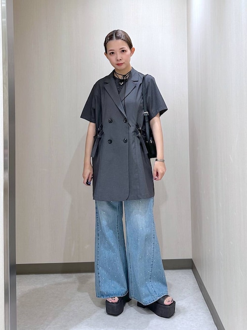 セール】ラインストーンデニム（デニムパンツ）｜PAGEBOY