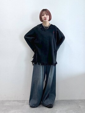 「アイテム（スウェット）」を使った、まいてぃさん（レディース・158cm・20代）の夏コーディネート