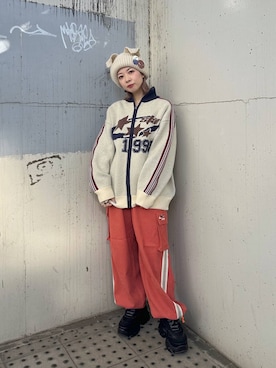 「JEANASIS（ジーナシス）のランダムアウトソールスニーカー/968688（スニーカー）」を使った、まいてぃさん（レディース・158cm）の秋コーディネート