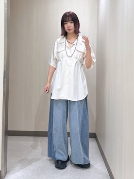 「アイテム（トップス）」を使った、まいてぃさん（レディース・158cm・20代）の夏コーディネート