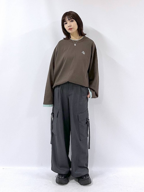 UNISEX》レイヤードルーズロンT（Tシャツ/カットソー）｜PBLIM（ページ