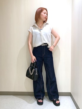 「ステッチ」｜まいてぃさん（レディース・158cm・20代）の夏コーディネート