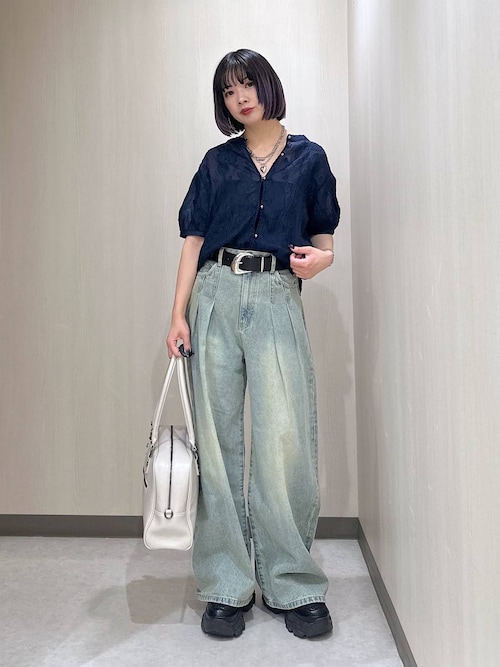 meイッセイミヤ半袖ブラウスプルオーバーMI61FT502 神馬 MIKATA 半袖 ブラウス 春夏 レディース ワイシャツ 事務服