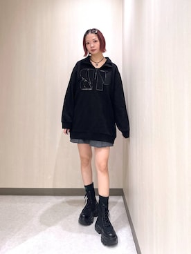 「アイテム（スウェット）」を使った、まいてぃさん（レディース・158cm・20代）の秋コーディネート