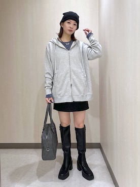 「アイテム（帽子）」を使った、まいてぃさん（レディース・158cm・20代）の秋コーディネート