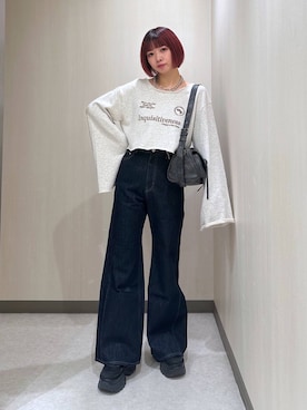 「アイテム（スウェット）」を使った、まいてぃさん（レディース・158cm・20代）の秋コーディネート