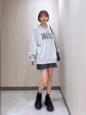 「アイテム（スウェット）」を使った、まいてぃさん（レディース・158cm・20代）の夏コーディネート
