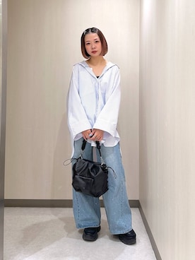 「JEANASIS（ジーナシス）のランダムアウトソールスニーカー/968688（スニーカー）」を使った、まいてぃさん（レディース・158cm）の春コーディネート