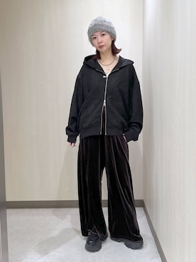 「アイテム（パーカー）」を使った、まいてぃさん（レディース・158cm・20代）の秋コーディネート